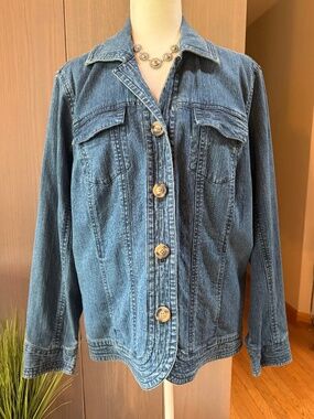 COLDWATER CREEK Jean Jacket XL